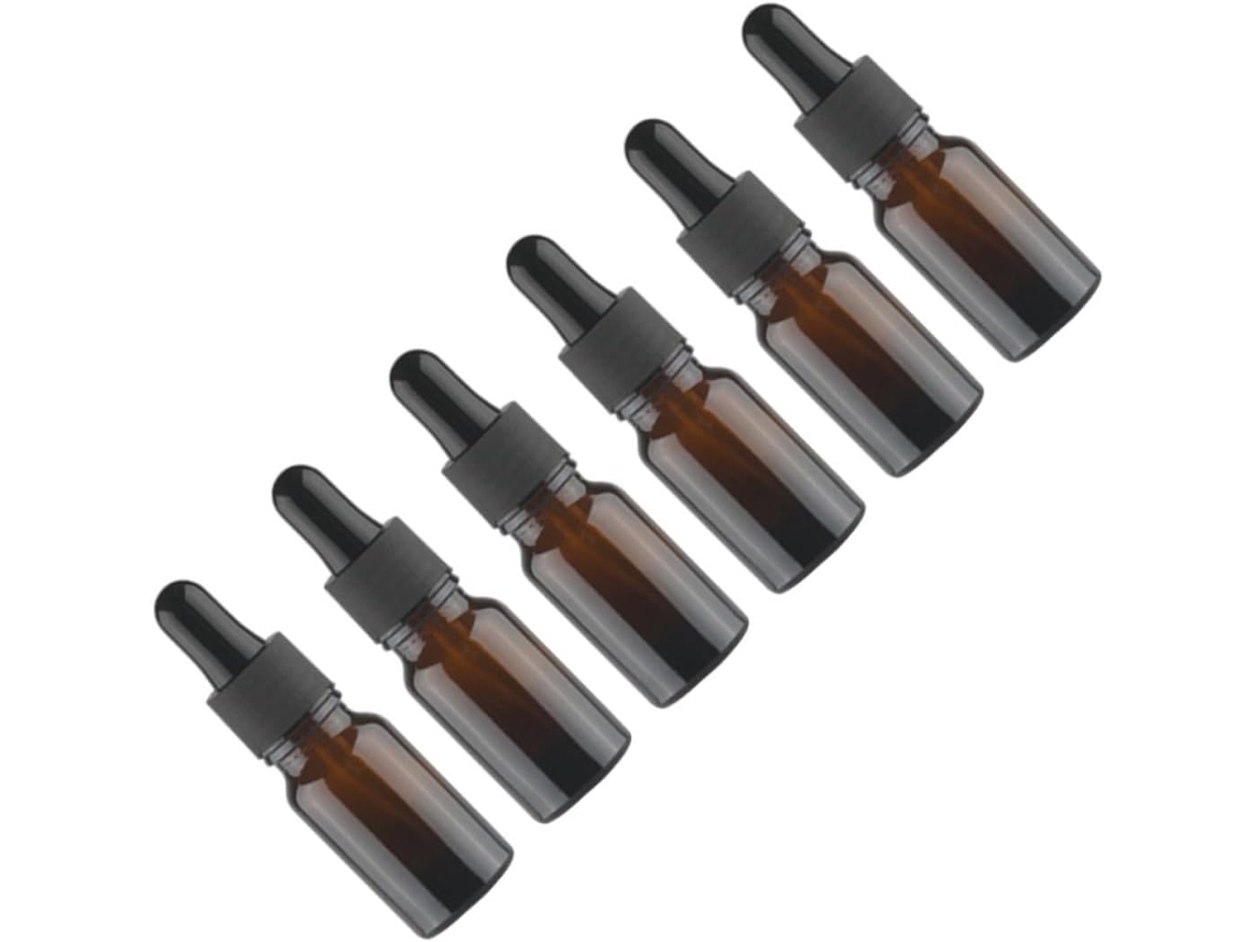 Conjunto De 12 Pequenos Frascos De Vidro Vazios Para Perfume Com Conta-gotas.