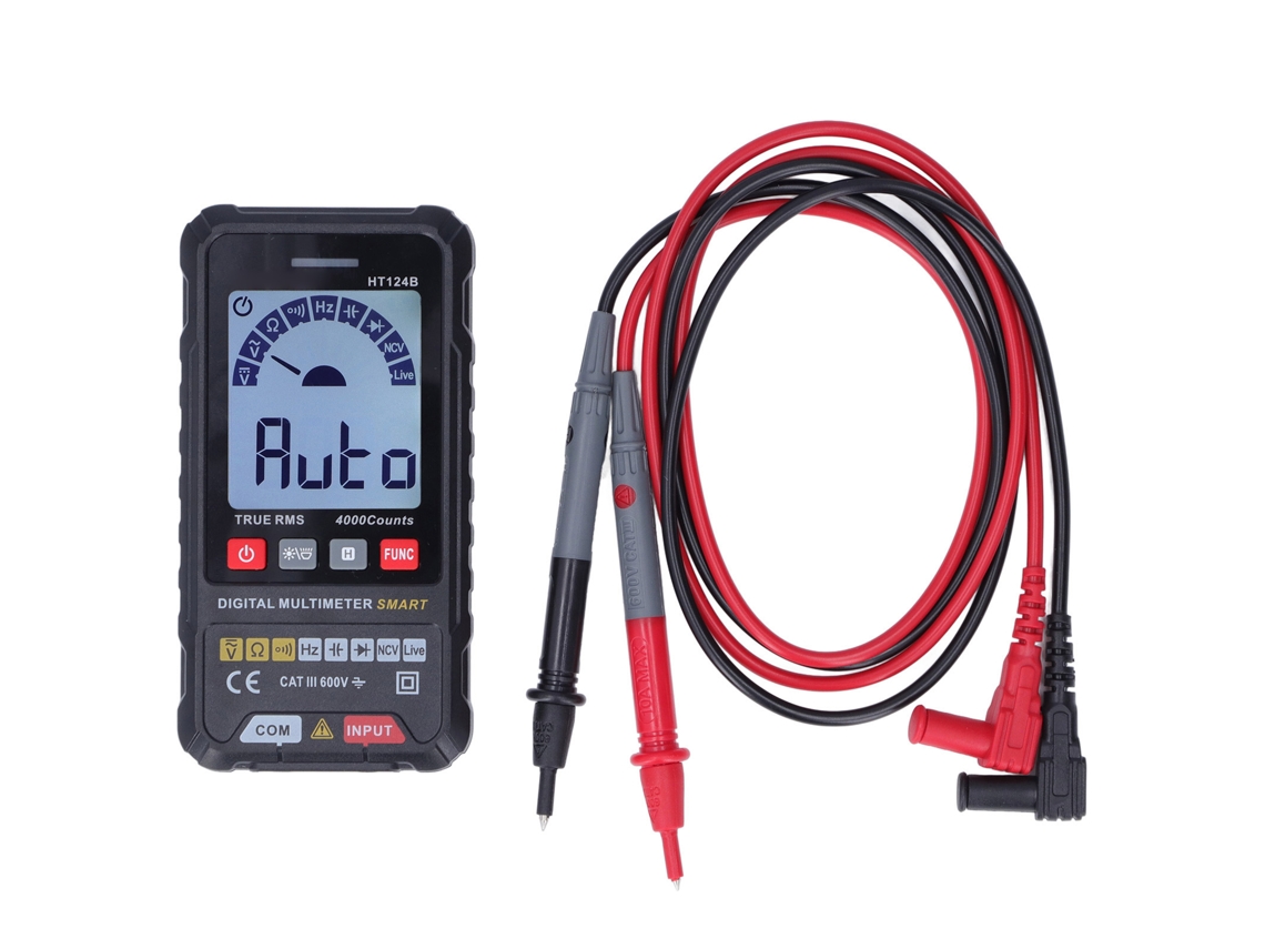 Multímetro Digital Inteligente De Alta Precisión Ht124b Con Detección Automática Para Reparaciones Eléctricas Y Pruebas De Parámetros Electrónicos.