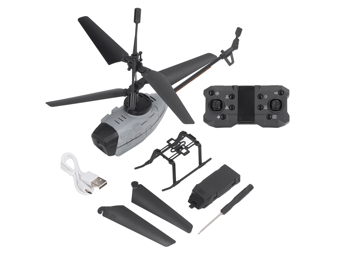 Ats-drone Helicóptero Rc Profesional 4k Cámara Hd Doble Sensor De Gestos Juguete Control Remoto Niños Gris
