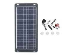 Panel solar de 30 W con enchufe OBD, panel de carga solar portátil monocristalino de alta eficiencia para acampar al aire libre.
