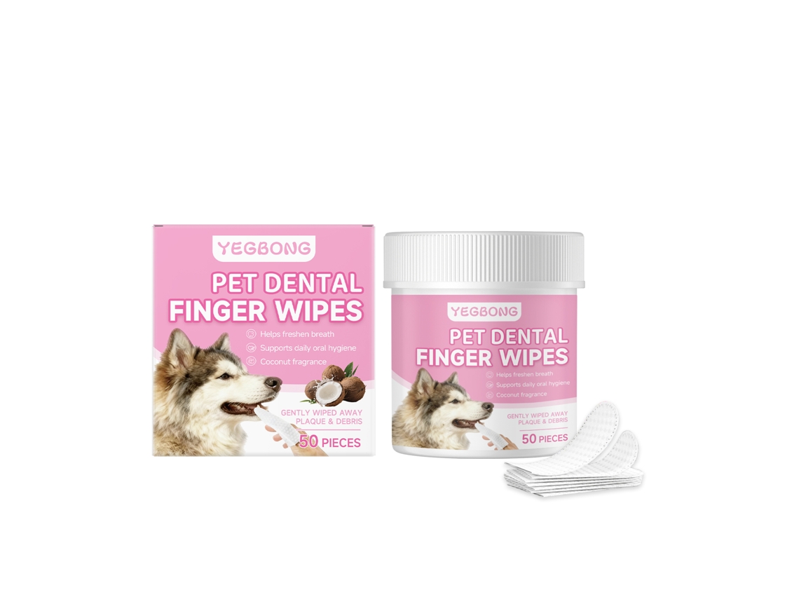 Toallitas húmedas para limpiar los dientes de las mascotas