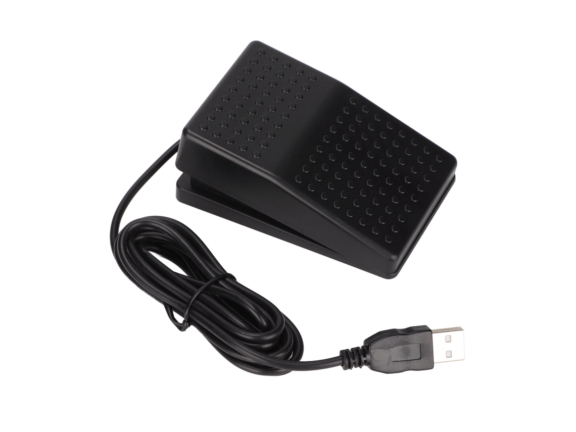 Pedal De Pie Usb De Alta Sensibilidad Multifuncional Con Cable De 2m Para Ordenador