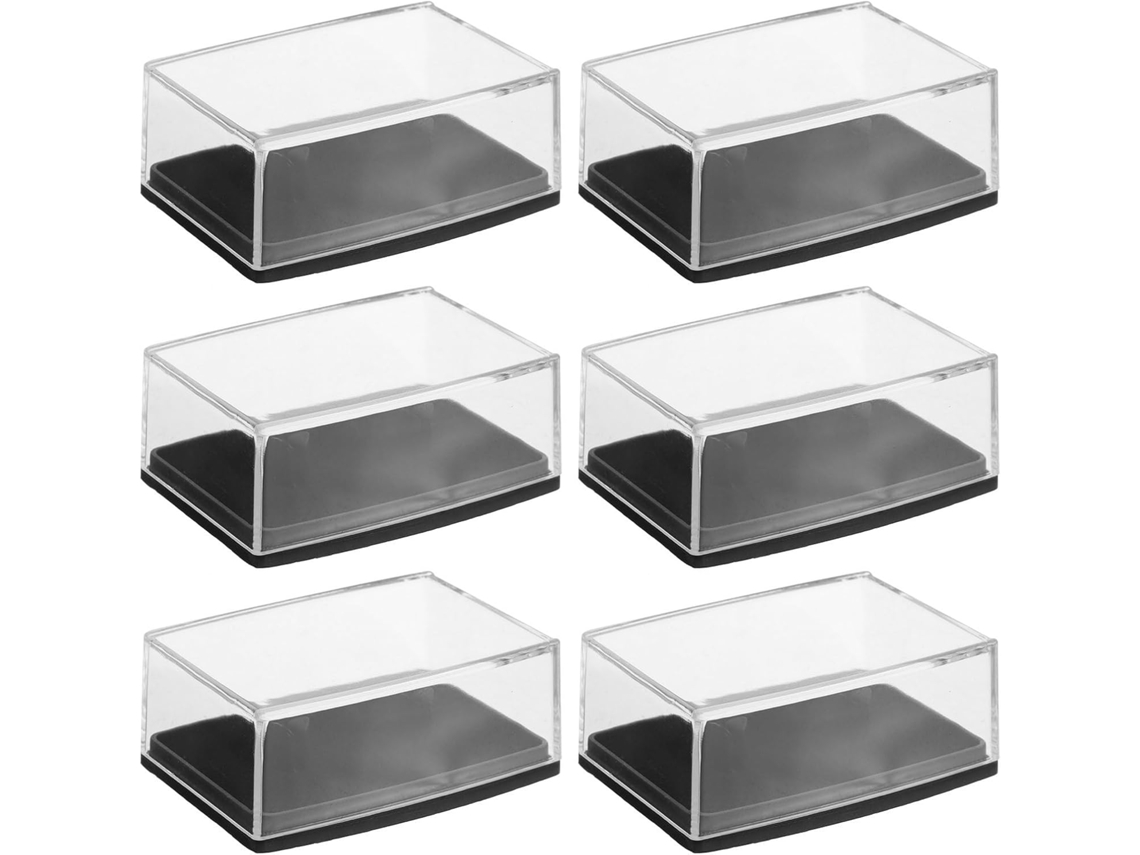 Joyería Plástico Negro 6 Piezas Estilo Caballero Ocasiones Profesionales Almacenamiento Multifuncional Botones
