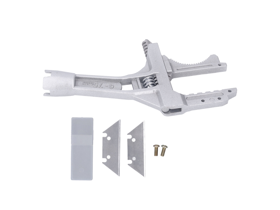 Llave de fontanero de aluminio, abertura grande para espacios estrechos, sin marca.