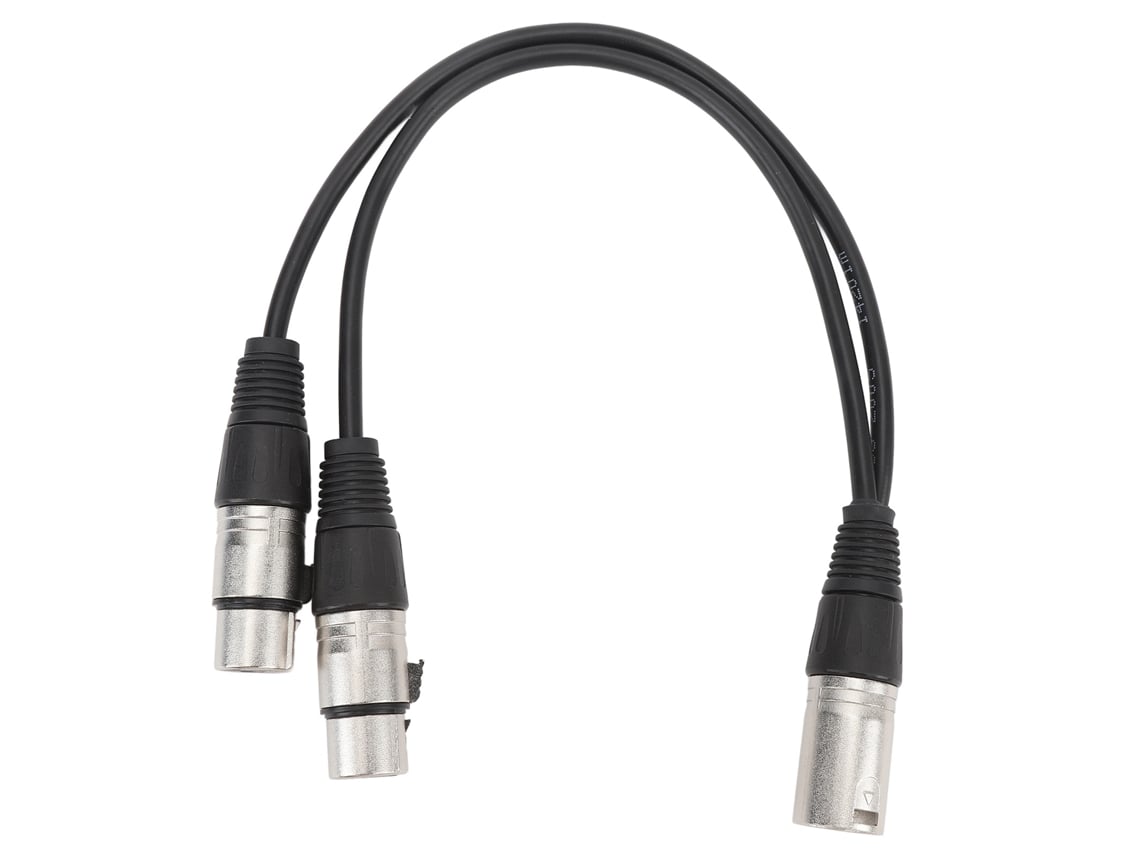 Adaptador Divisor En Y Para Cable De Micrófono Xlr Macho A Dos Xlr Hembra, 0,3 M