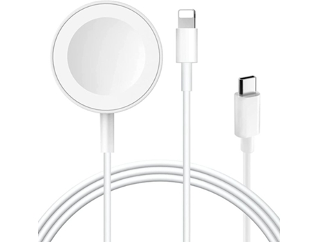 Apple Watch Series y iPhone 2 en 1 Cable de carga magnético USB de 1,2 m