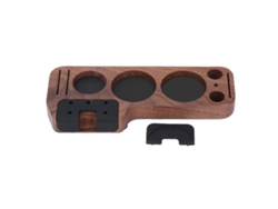 Estación de prensado de café de madera maciza, tipo 2, accesorio para portafiltros de café