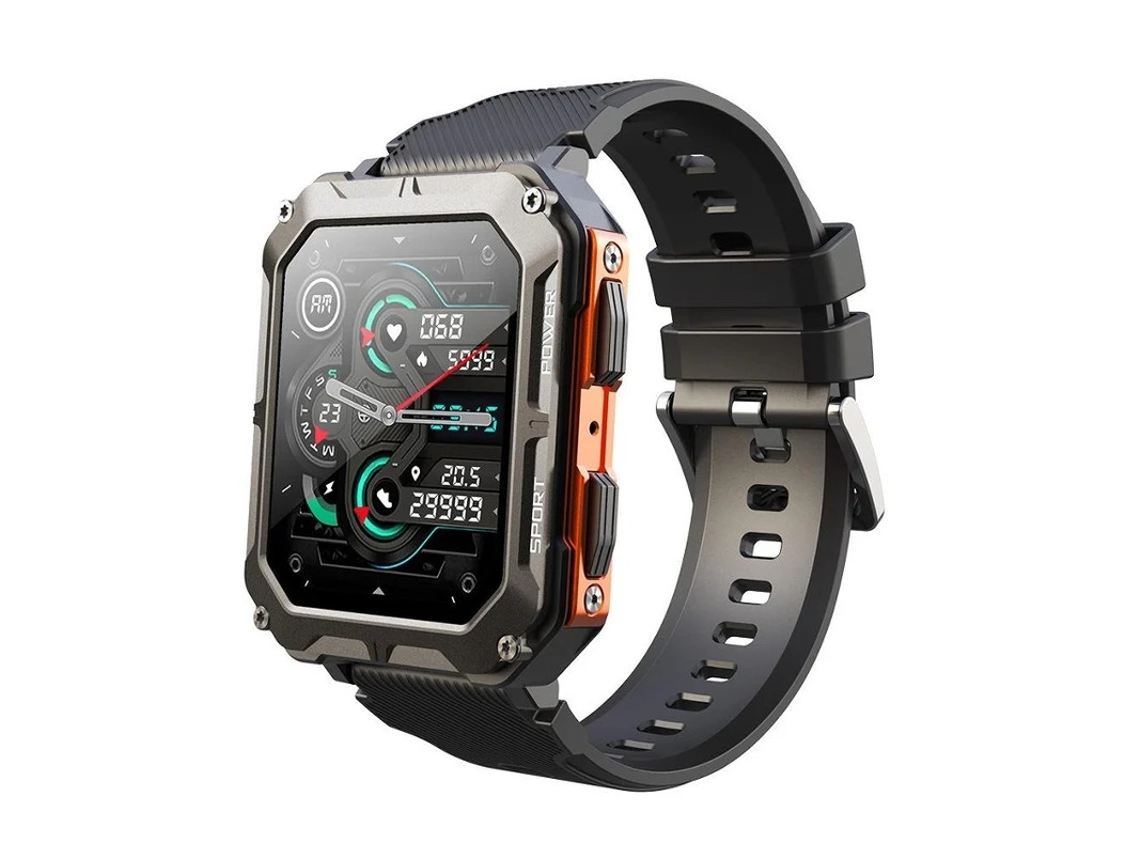Reloj inteligente para hombre con Bluetooth, llamadas, asistente de voz, reloj de fitness de 1,83 pulgadas con monitor de frecuencia cardíaca, presión arterial Spo2, Bestvite