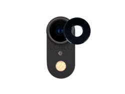 Protector Cámara Metalizado Negro Para Iphone Xr