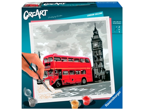 Juego Creativo RAVENSBURGER Creart Serie Trend Cuadrados-Londres (Edad Mínima Recomendada: 12 años)