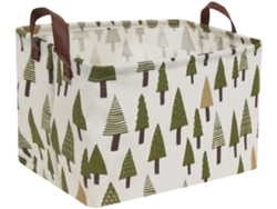 Cesta rectangular para guardería, cesta de almacenamiento infantil impermeable y ecológica, plegable para guardar juguetes de bebé con asa.