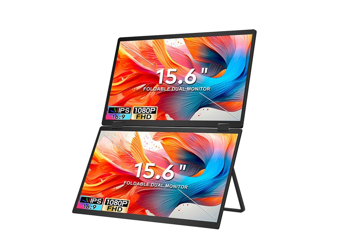 Monitor Portátil Fopo T01 De 15,6 Pulgadas (plegable) Con Triple Pantalla Extendida Fhd 1080p