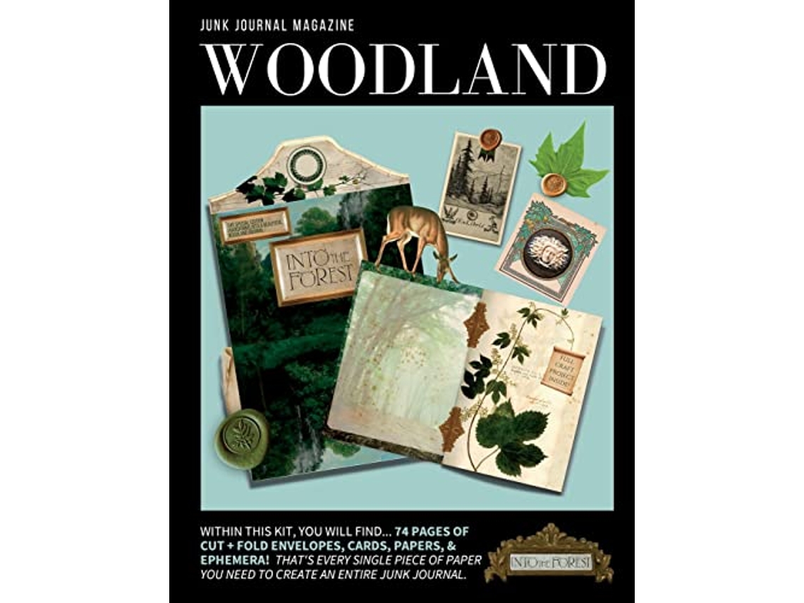Libro Junk Journal Magazine Woodland de Pegasus Paper Co (Inglés)