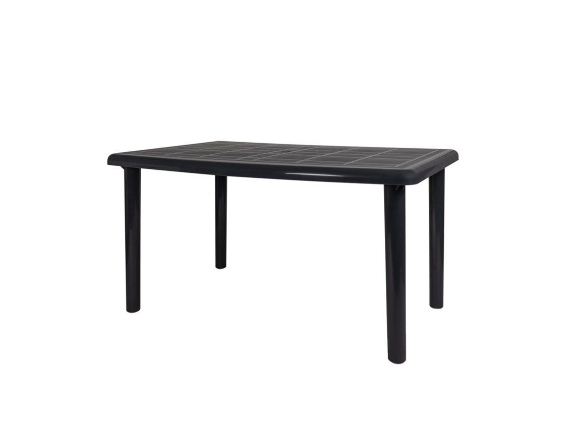 Mesa Rectangular Reciclada Exterior 140x90 Gris Volcánico Olot Garbar