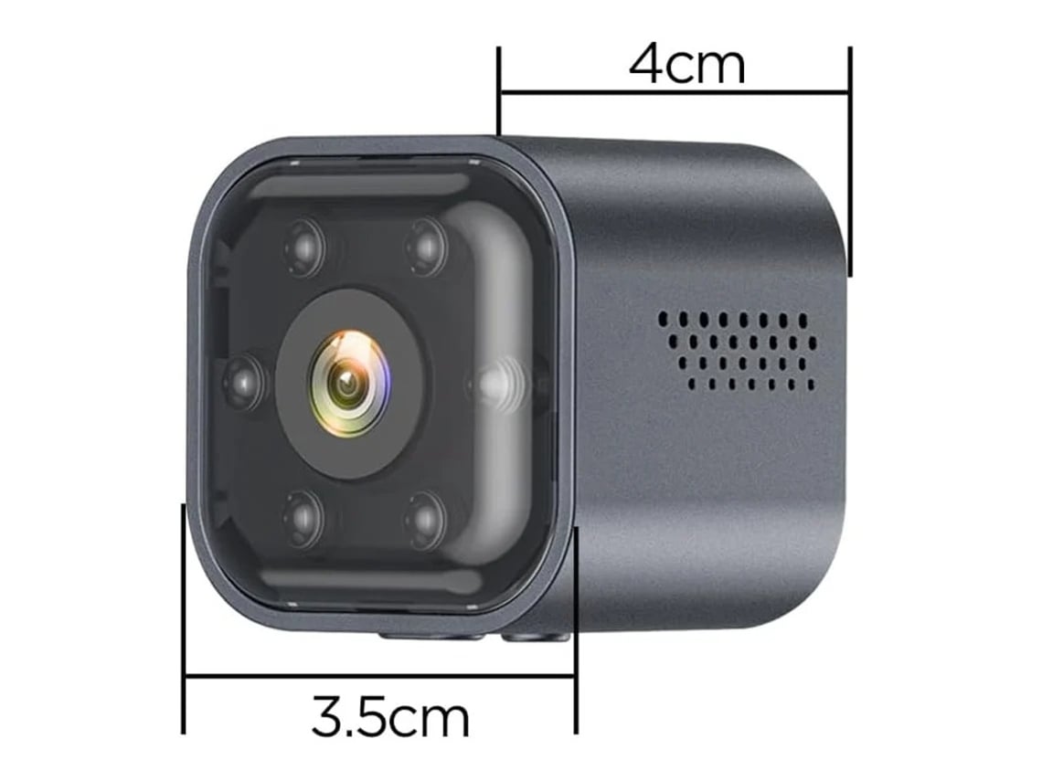 Cámara espía oculta para el hogar, inalámbrica, wifi, con aplicación para teléfono, batería de larga duración, modo de espera, visión nocturna, Yizhood