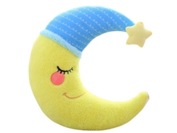 2026-almohada Lunar De Peluche, Decoración Hogar, Regalo Cumpleaños, Amarillo 40cm