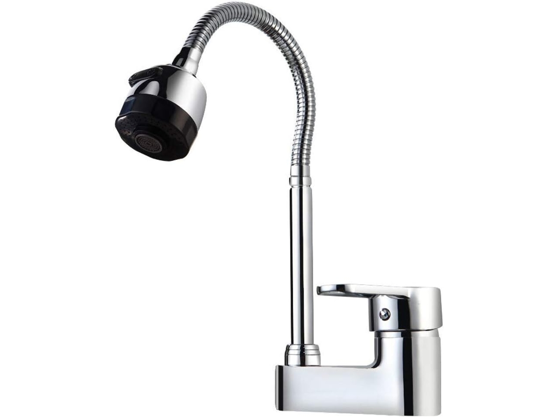 Grifo Monomando Giratorio Universal Para Cocina/baño Con Doble Manija