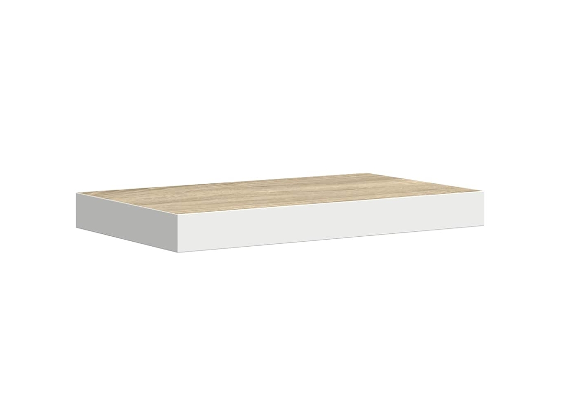 Maison Exclusive - Estante Flotante De Pared Mdf Roble Y Blanco 50x23x3,8 Cm