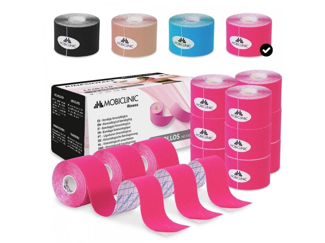 Kinesiotape Vendaje neuromuscular 5cm x 5m 12 unidades Mobitape MOBICLINIC
