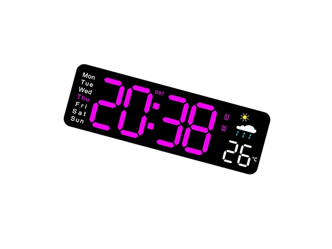 Reloj portátil con calendario semanal, diseño seguro para el hogar y para niños, multicolor. GOKOCO
