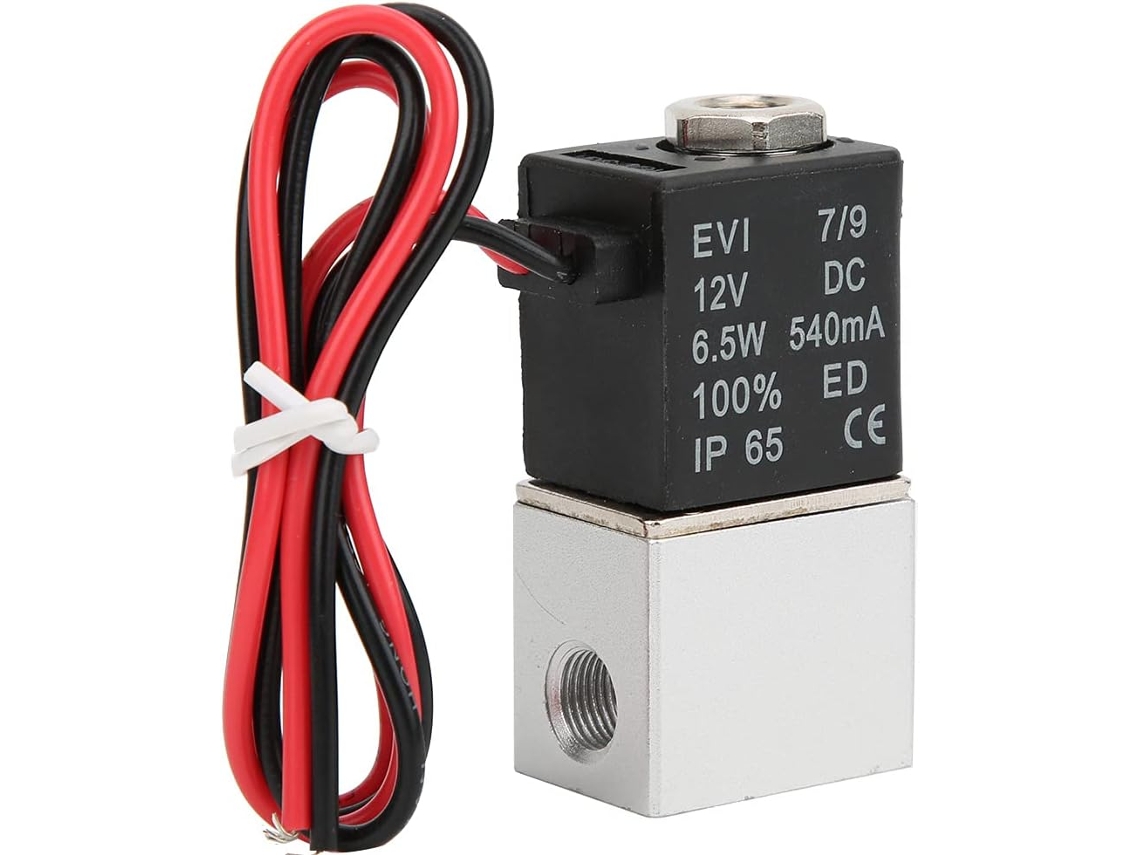 Válvula Solenoide De Aleación De Aluminio De 12 V Cc, Para Agua Y Aire, De Acción Directa Para Uso Industrial.