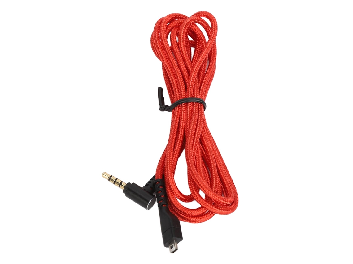 Cabo De Áudio De Reposição Com Trenzado 8p Para Fones De Ouvido Steelseries Arctis 3 5 7 Prime Pro Vermelho