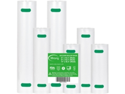 Bolsas de alimentos al vacío 28cmx500cm 2 rollos 20cmx500cm 2 rollos 15cmx500cm 2 rollos, grado comercial, libre de BPA, resistente a perforaciones Truyuety