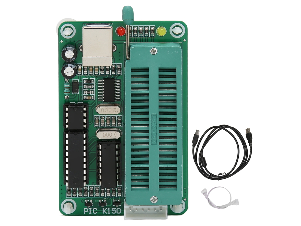 Programador Usb De Microcontrolador Pic K150 Com Soquete Dip 40 Pinos Para Chips 8 A 40 Pinos