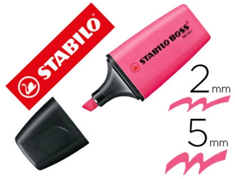 Marcador Stabilo Boss Fluorescente Mini Rosa Venda Múltiplos 10