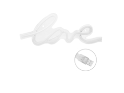 Yncm2026-luces Led Neón Transparentes En Forma De Corazón Con Usb Para Decoración De Habitaciones