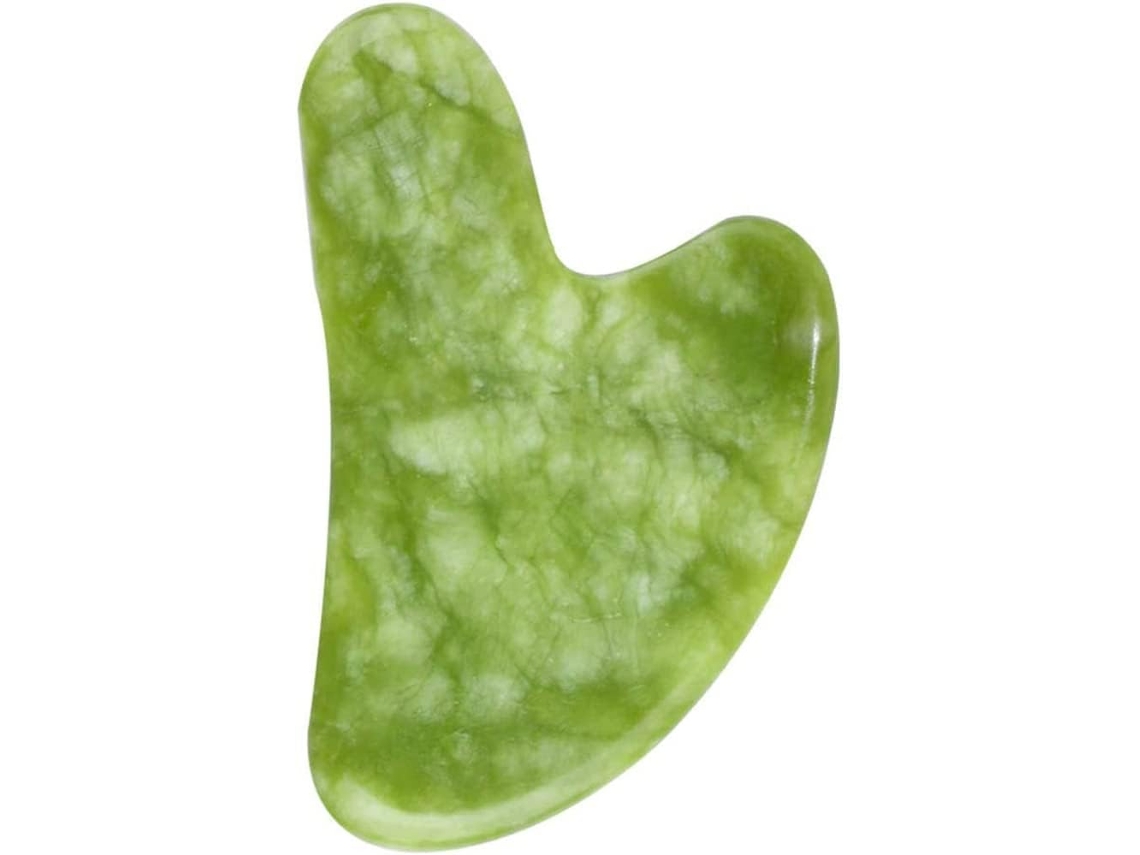 Massagem de Raspagem Jade Gua Sha Board para Contornar a Linha Do Maxilar e Reduzir O Inchaço GERTIZ