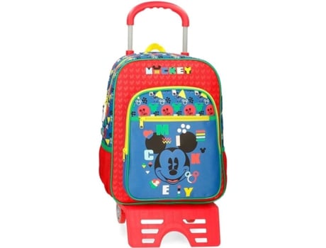 Mochila con Trolley DISNEY Mickey Shape Shifter (Multicolor - 27 x 38 x 11 cm)