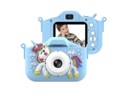 Cámara Infantil, Mini Cámara De Vídeo De Diseño Animado, Cámara Digital (azul) Czhhmart