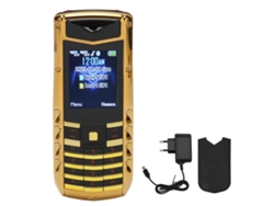 Teléfono Móvil Desbloqueado V5 Pro 2g Botones Grandes Alto Volumen Para Adultos Mayores Batería 1600mah Doble Tarjeta Oro Eu