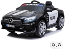 Mercedes Sl500 Amg De Policía Eléctrico Para Niños 12v - Negro