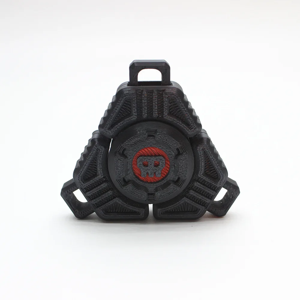 Fidget Spinner Impreso En 3d (negro) Juguete Para Aliviar El Estrés