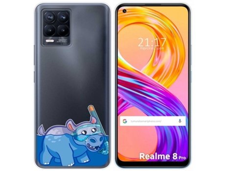 Carcasa Realme 8 4G / 8 Pro TUMUNDOSMARTPHONE Dibujos Transparente Multicolor