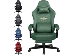 Silla GTPLAYER Gaming de Tela Silla de Oficina Ergonómica Silla para PC, Capacidad de Carga de 150 Kg,Verde