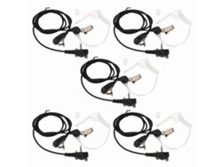Auriculares Con Tubo Acústico Transparente Y Reducción De Radiación Para Walkie-talkie Motorola (5 Unidades)