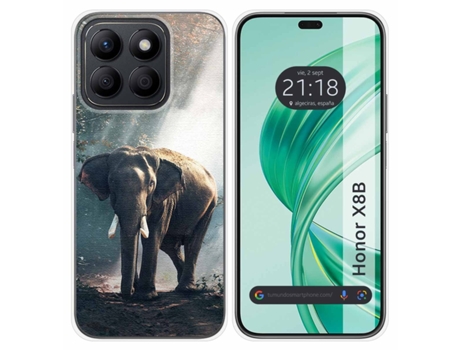 Funda Diseño Elefante para Honor X8B TUMUNDOSMARTPHONE Silicona Multicolor