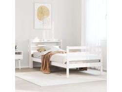 Cama Con Cabecero Sin Lovely Home Blanco (90x200)