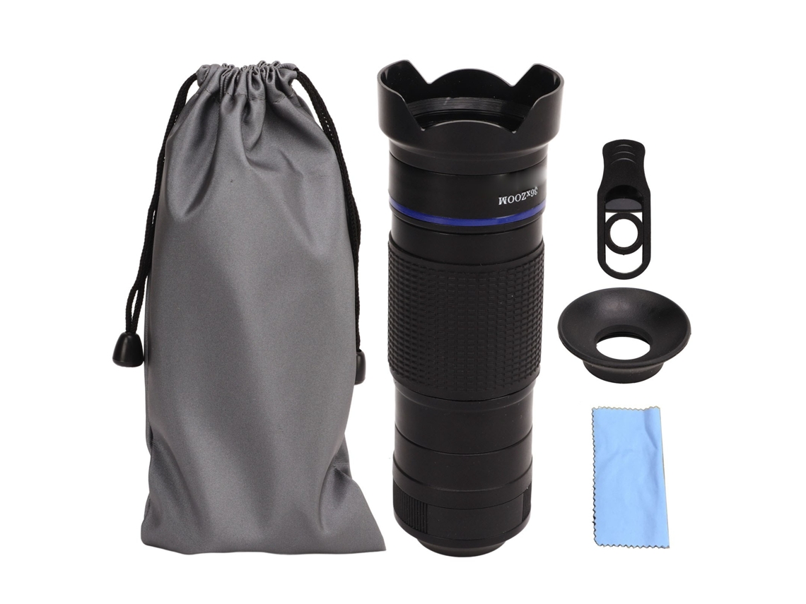 Lente Telefoto 36x Para Teléfono Móvil Con Adaptador De Clip De Zoom Hd, Monocular De Visión Nocturna Para Smartphone