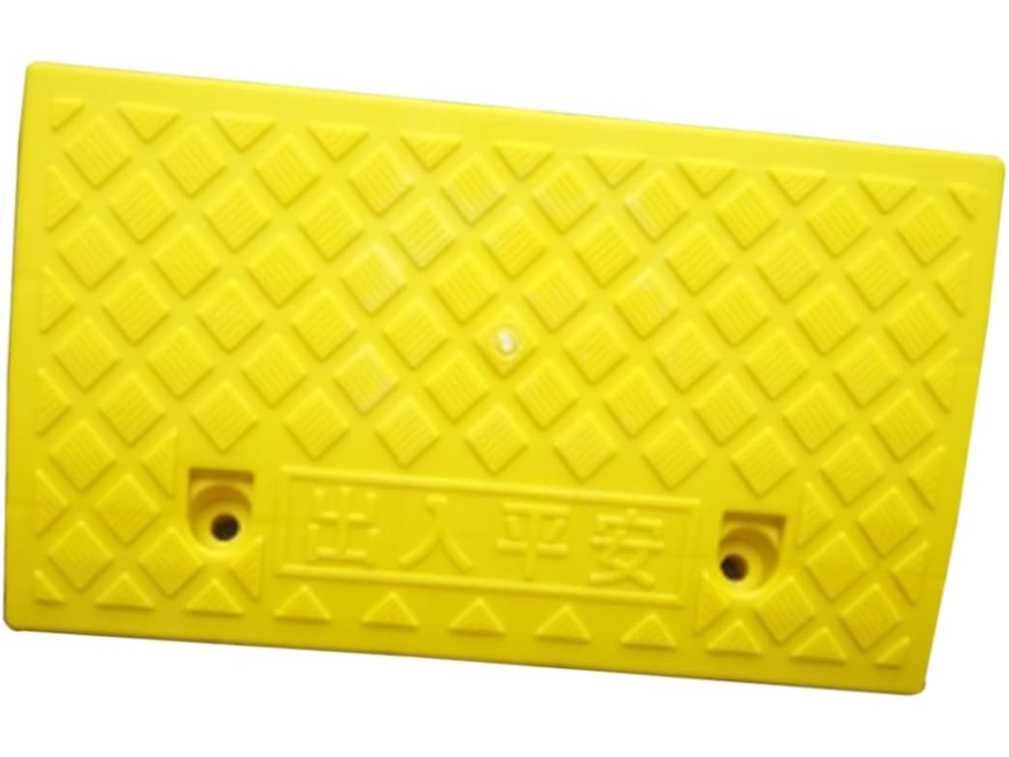 Rampa De Plástico Resistente Para Coche, Camión, Scooter Y Otras Dimensiones (color Amarillo).