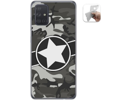 Carcasa Samsung Galaxy A71 TUMUNDOSMARTPHONE Camuflaje 02 Multicolor