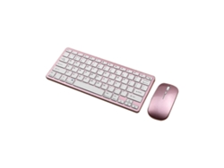 Teclado y ratón inalámbricos Bluetooth recargables Haoyi con tres modos de funcionamiento, compatibles con tabletas Everley891