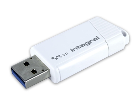 Integral 256Gb Usb3.0 Drive Turbo White Hasta R-400 W-200 Mbs Usb Memory Drive Usb Type-A 3.2 Gen 1 3.1 Gen 1 Blanco