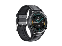 Reloj inteligente con llamadas Bluetooth, color cuero negro, Ly Ebike de cuero negro