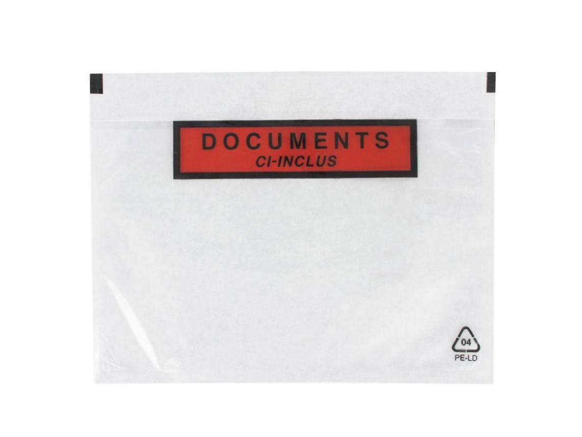 1 bolsa de envío adhesiva transparente A5