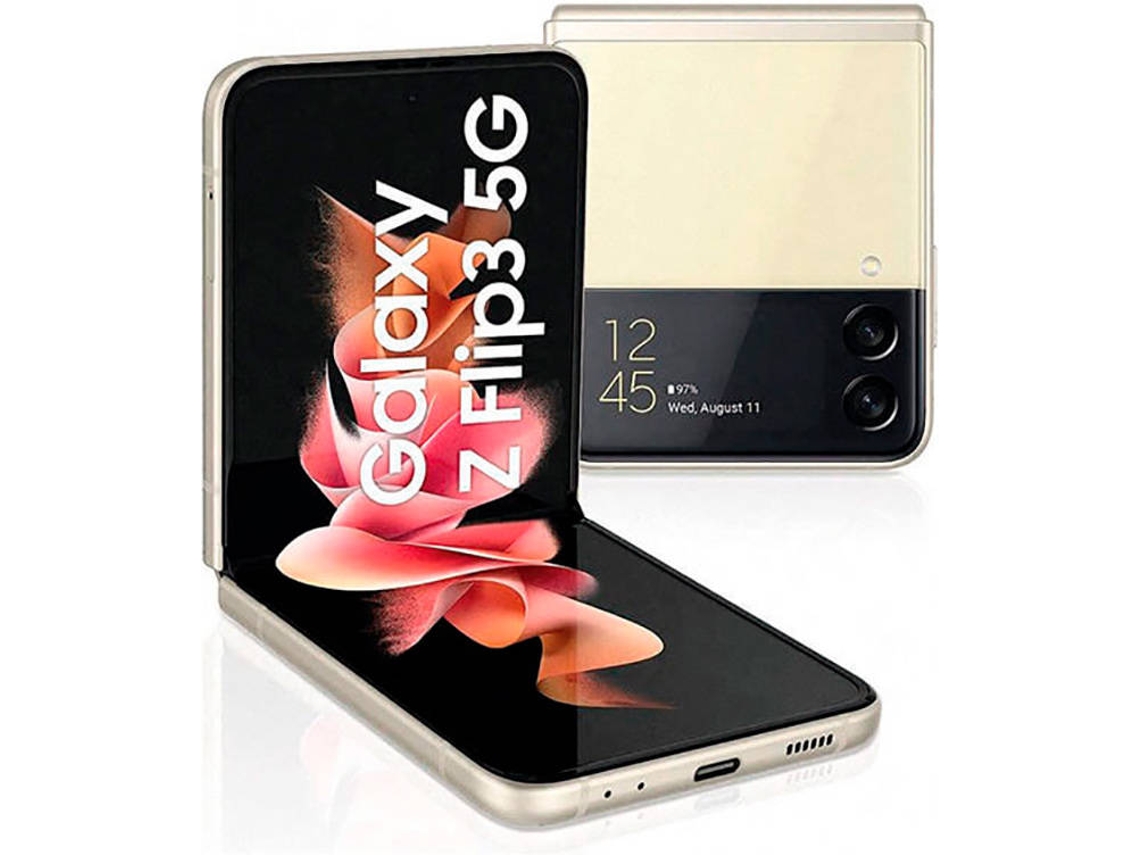 Smartphone SAMSUNG  Galaxy Z Flip 3 5G (6.7'' - 8 GB - 128 GB - Champagne)