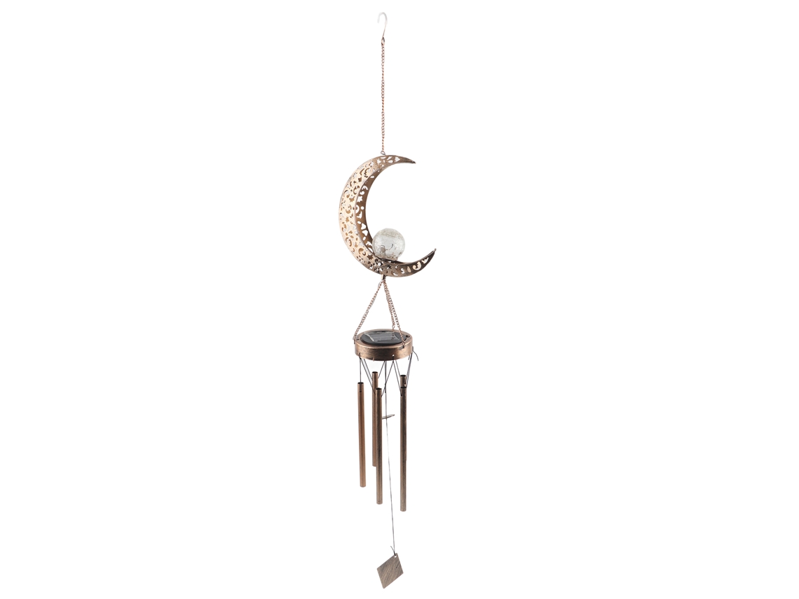Rebe-lámpara De Patio Solar Con Campanas Retro Colgante Ornamental Luz Decoración Interior Regalo De Acción De Gracias Cumpleaños Luna